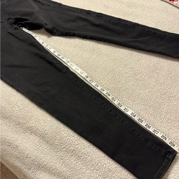 AG The Farrah High Rise Skinny Jeans Distressed Black Gray - Picture 8 of 13